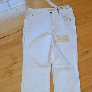 Jones New York white denim jeans 12 new boot